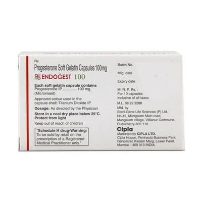Endogest 100mg Capsule 10'S - Hormonal Therapy-Oes