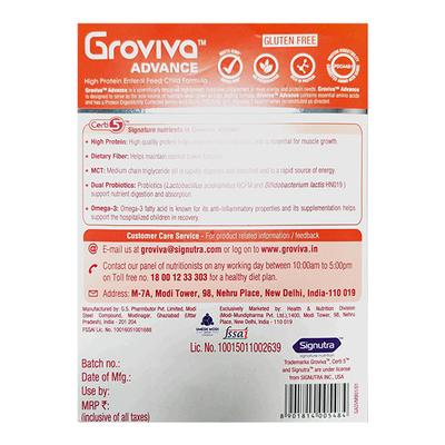 Groviva Advance Age 2+ Powder Refill - Vanilla Flavour 400 g - Nutrition Supplements