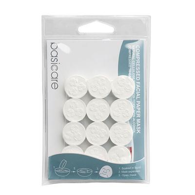 Basicare Compressed Facial Paper Mask 12's - Face Mask