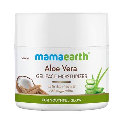 Mamaearth Aloe Vera Gel Face Moisturizer with Aloe Vera & Ashwagandha for a Youthful Glow 100 gm - Face Moisturizers