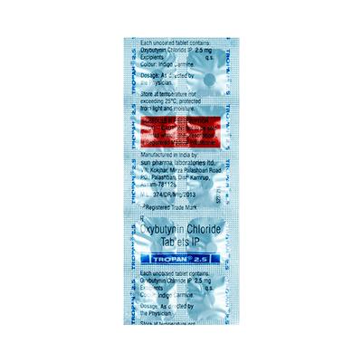 Tropan 2.5mg Tablet 10'S - Bladder And Prostate Disorders-Dru