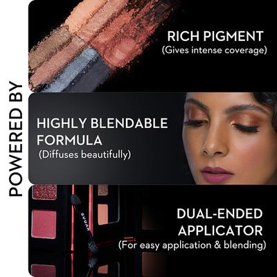 SUGAR Cosmetics Blend The Rules Eyeshadow Palette - 02 Warrior (Smokey) 10.4 gm - Eye Shadow Palettes