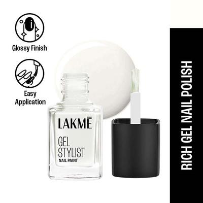 Lakme Absolute Gel Stylist Nail Color Snowball 12 Ml - Nail Polish