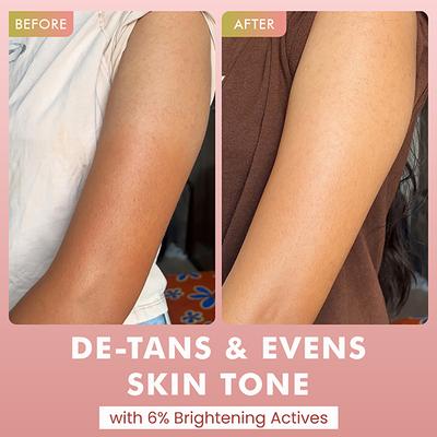 MCaffeine 1% Glycolic Acid Detan Body Wash, 5% Niacinamide-Kojic Acid Reduces Dark Spots & Brightens 300 ml - Shower Gels & Body Wash