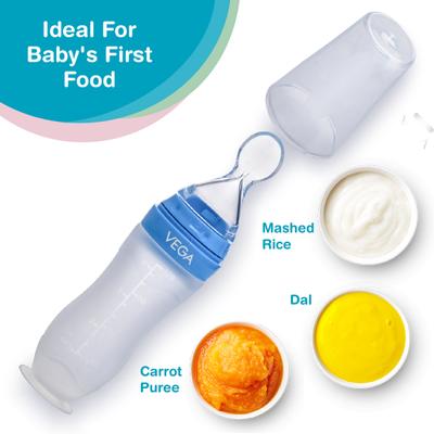 Vega Baby & Mom Silicone Weaning Bottle Food Feeder 1's - Feeding & Nursing