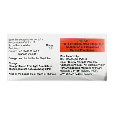 CARDIROSE 10 Tablet 15's - High Cholesterol-Dys