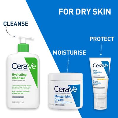 CeraVe Hydrating Cleanser For Normal To Dry Skin 473 ml - Face Wash & Cleansers