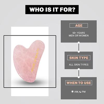 House of Beauty Rose Quartz Guasha 1's - Massagers