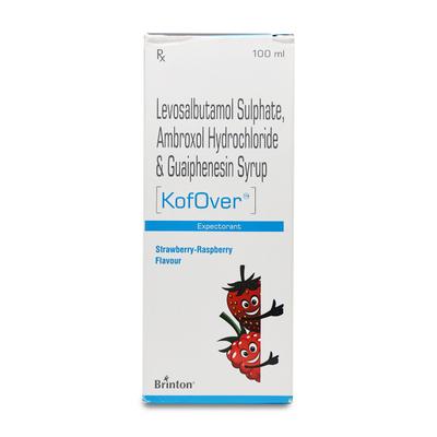 KOFOVER STRAWBERRY RASPBERRY FLAVOUR Expectorant 100ml - Cough And Cold-Cou
