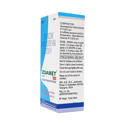 Zoamet Adult Nasal Spray 10ml - Nasal Congestion-Nas