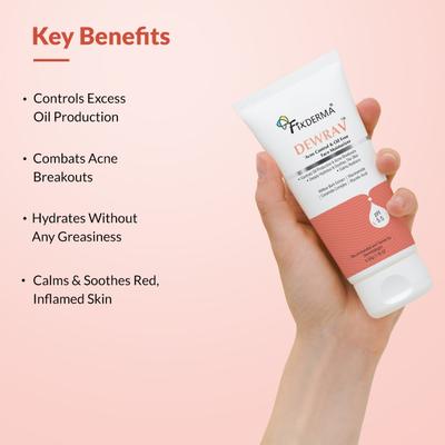 Fixderma Durave Acne Control & Oil Free Moisturizer for Face with Glycolic Acid, Moisturiser 50 gm - Face Moisturizers