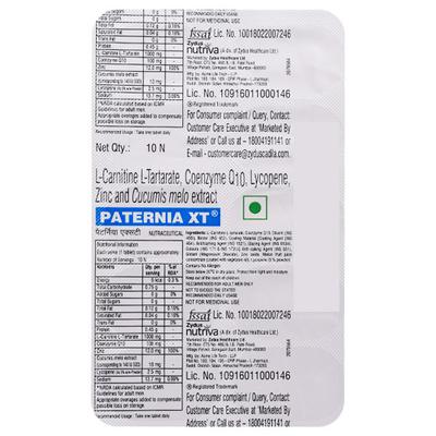 Paternia XT Tablet 10'S - Supplements-Sup
