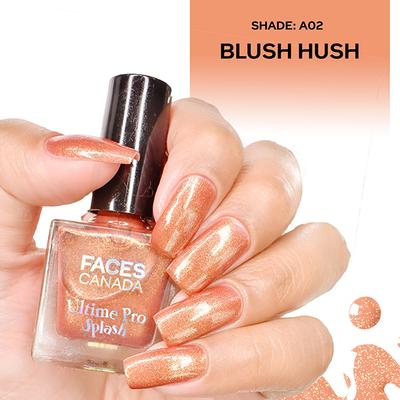 Faces Canada Ultime Pro Splash Nail Enamel - Blush Hush A02 8 ml - Nail Polish