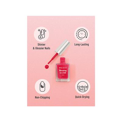 Swiss Beauty Stunning Nail Lacquer Shade - Powder Sky 10 gm - Nail Polish