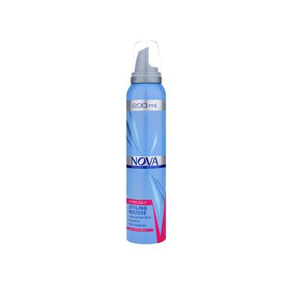 Nova Blue Extra Hold Long Lasting Hair Styling Mousse 200 ml - Hair Gels & Waxes