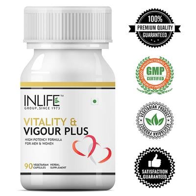 INLIFE Vitality & Vigour Plus Vegetarian Capsules 90's - Sexual Care