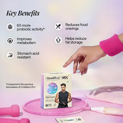 The Good Bug Metabolically Lean HRX SuperGut Powder - Weight Loss for Women & Men, 6X Probiotic Activity- 15 Days Pack 30 gm - Multi-Vitamins