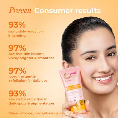 The Pink Foundry - Brightening & Exfoliating Vit-C Daily Face Wash 100 ml - Face Wash & Cleansers