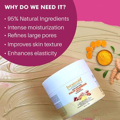 Aryanveda Haldi Chandan Ubtan Face & Body Pack 200 gm - Face Packs