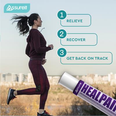 Assure Heal Pain Fast, Powerful, Quick Relief Spray 55 g - Pain Relief Spray