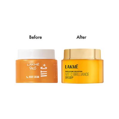 Lakme Vitamin C Brilliance Night Cream with Vitamin C 50 gm - Day Cream