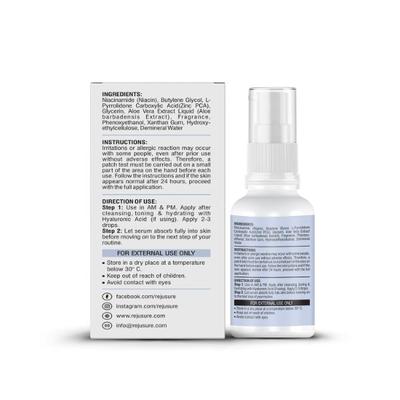Rejusure 10% Niacinamide + 1% Zinc Facial Serum 30 ml - Face Serum