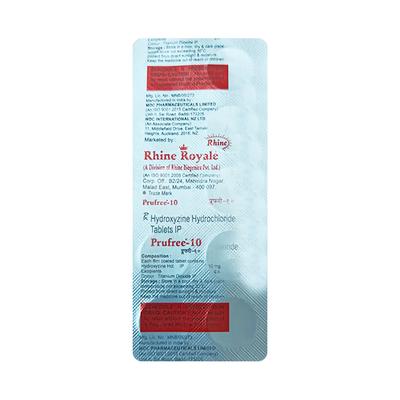 PRUFREE 10mg Tablet 10's - Anxiety-Anx