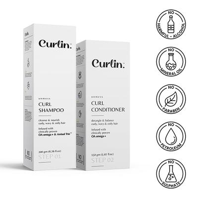 Curlin Shampoo & Conditioner Duo Pack 2's - Dry Shampoos & Conditioners