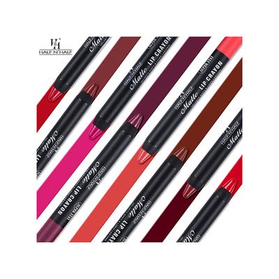Half N Half Matte Lip Crayon Velvet Soft & Long Lasting, 24H Super Stay, Ultra Creamy, Intensely Pigmented 21, After Party 3.5 gm - Lip Crayons