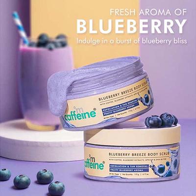 Mcaffeine Blueberry Breeze Body Scrub 175 gm - Scrubs & Exfoliants