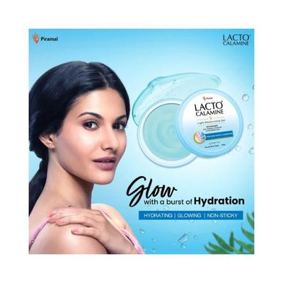 Lacto Calamine Light moisturising gel. Non-sticky hydrating face & body gel 150gm 3's - Face Moisturizers