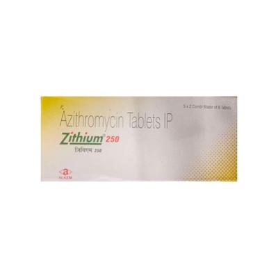 Zithium 250mg Tablet 6'S - Bacterial Infections-Mac