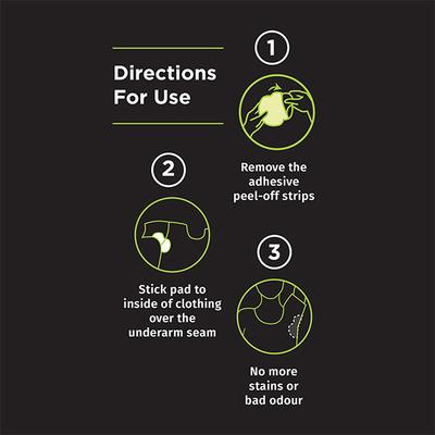 Pee Safe Disposable Underarm Sweat Pads (Folded) 7 Pairs 1's - Intimate Care