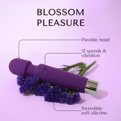 Libertee Body Massager Rechargeable 12 Modes Violet 1's - Massagers And Vibrators