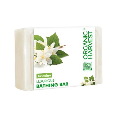 Organic Harvest Luxurious Bathing Bar - Jasmine Bathing Soap for Gentle Cleansing, Jasmine Soap 125 gm - Soaps