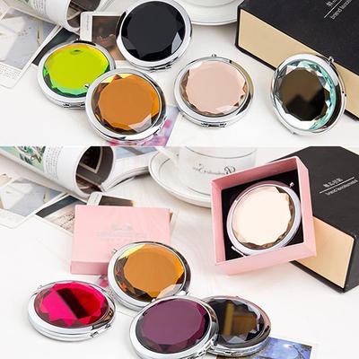 Majestique Crystal Edge Beauty Folding Mirror With Magnification 1's - Others