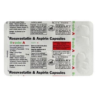 ROSVIN A Capsule 10's - High Cholesterol-Dys