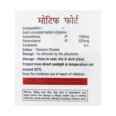 MOTIF FORTE Tablet 10's - Pain relief-Nsa