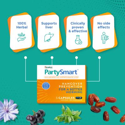 Himalaya PartySmart Capsule 5's - Speciality Medicines