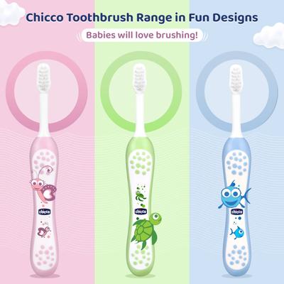 Chicco Toothbrush (6-36 Months) - Pink - Baby Oral Care