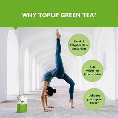 Nuvox TopUp Green Tea Effervescent Tablet - Green Apple 40's - Herbal/Green Teas
