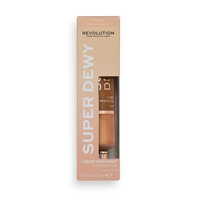 Makeup Revolution Superdewy Liquid Highlighter Gold Champagne 15 ml - Highlighters & Illuminators