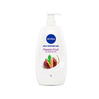 Nivea Shower Gel Passion Fruit And Monoi Oil 1000 ml - Shower Gels & Body Wash