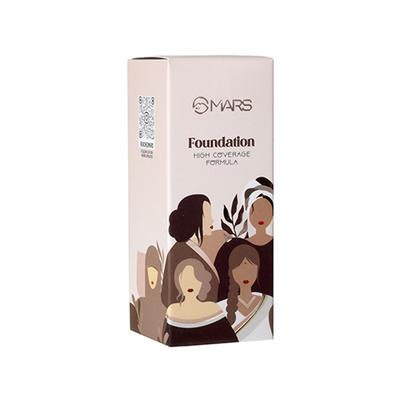 Mars Foundation with High Coverage Liquid Formula - 01 40 ml - Foundation