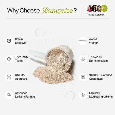 Beautywise Advanced Collagen Peptides (Lemon) 200 gm - Multi-Vitamins