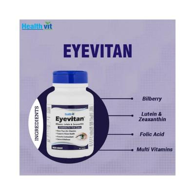 Healthvit Eyevitan Bilberry , Lutein & Zeaxanthin -Capsules 60's - Multi-Vitamins