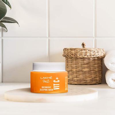 27631 - Lakme 9 to 5 Vit C+ Ovr nt Spng Mask 50 gm - Make Up Removers