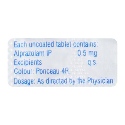 Alzolam 0.5mg Tablet 10'S - Anxiety-Anx