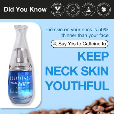 Soulflower Coffee 5% Collagen Boosting, Firming Neck Elasticity Serum 40 ml - Face Serum