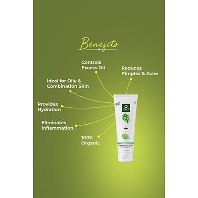 Organic Harvest Vitamin B Face Wash with Spinach & Niacinamide Skin 100gm - Face Wash & Cleansers